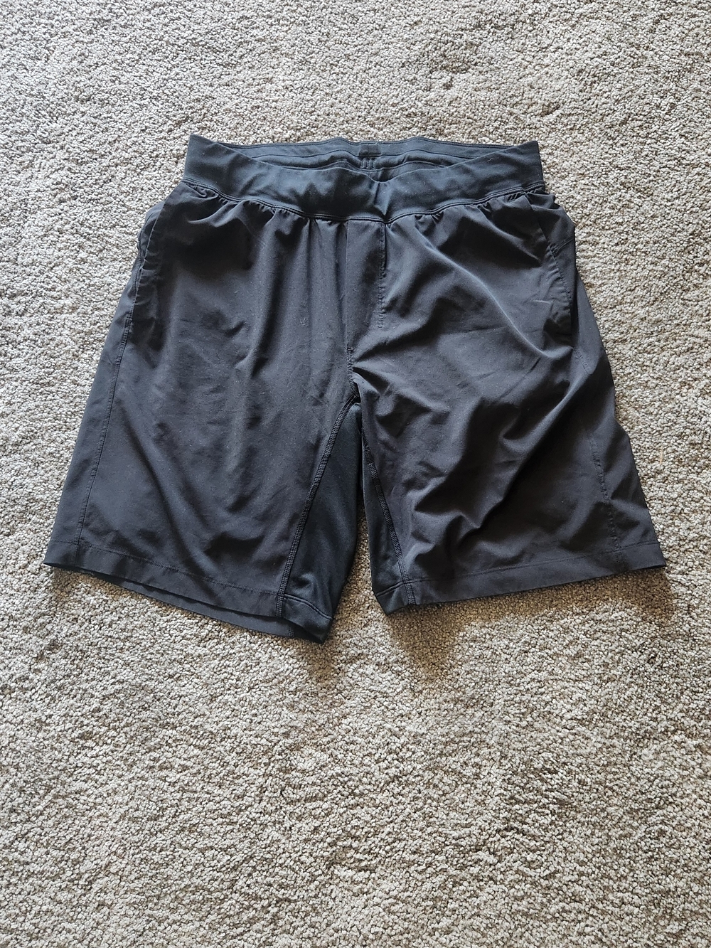lululemon athletica Men's Black Athletic Training Shorts